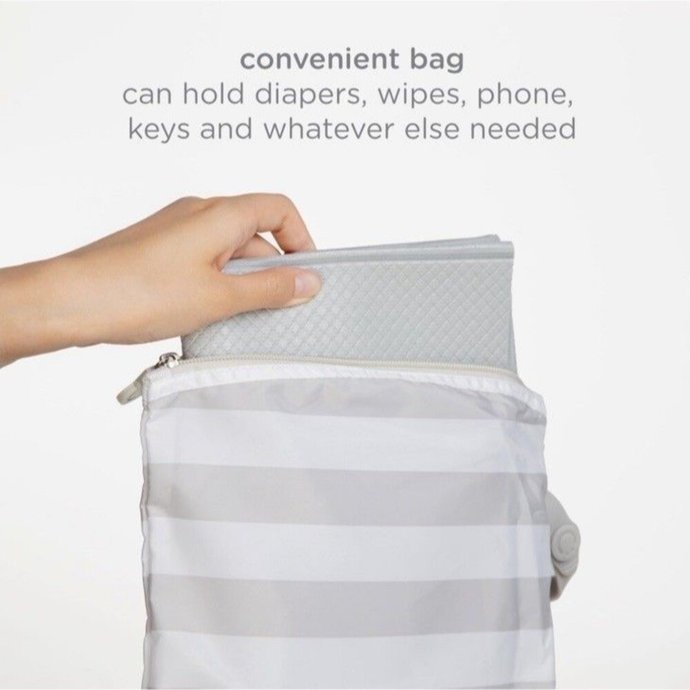 Ubbi On-The-Go Baby Diaper Changing Mat, Portable Foldable Travel Pad